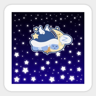 Starry Moon Turtle Sleeping Sticker